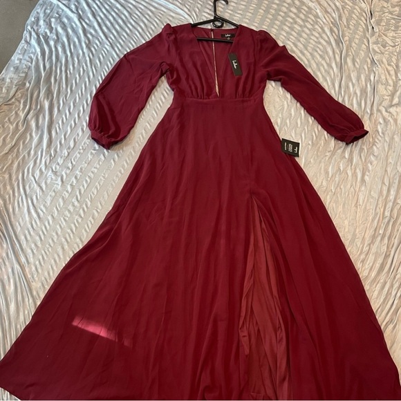 Lulus Deep Red Dress - Picture 1 of 7